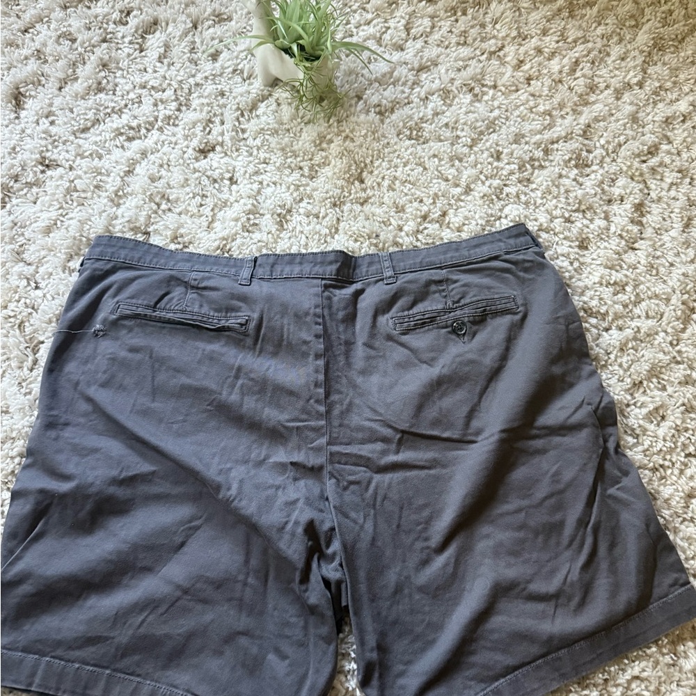 George Men's Charcoal Flat Front Shorts - Picture 4 of 5